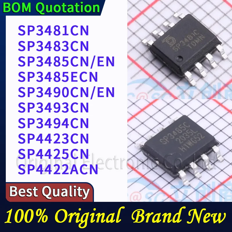

5pcs/lot SP3481CN SP3483CN SP3485CN/EN SP3485ECN SP3490CN/EN SP3493CN SP3494CN SP4423CN SP4425CN SP4422ACN