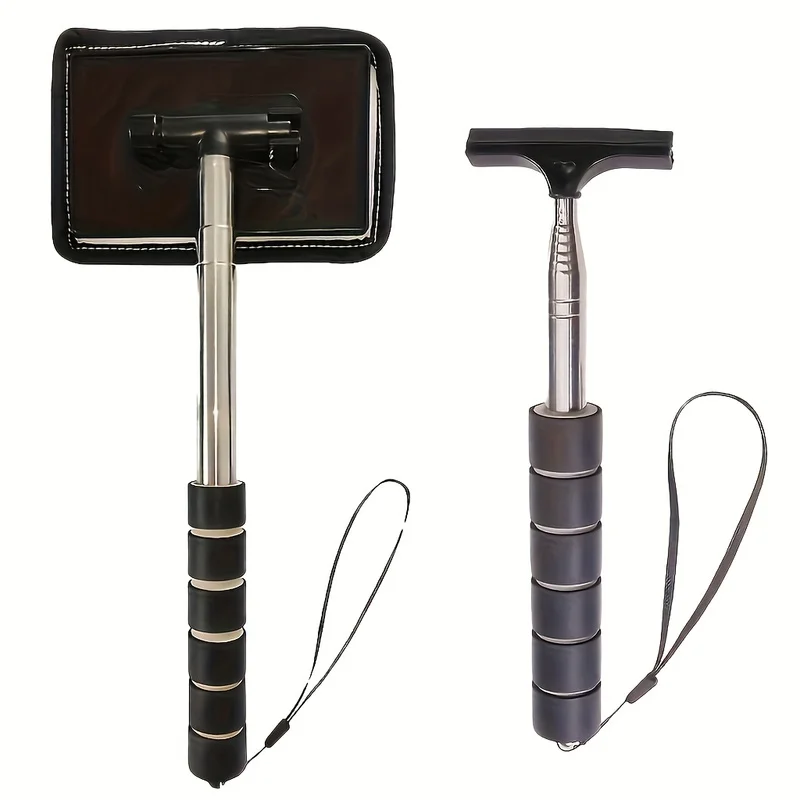 Car rearview mirror wiper stainless steel wiper plate multifunctional