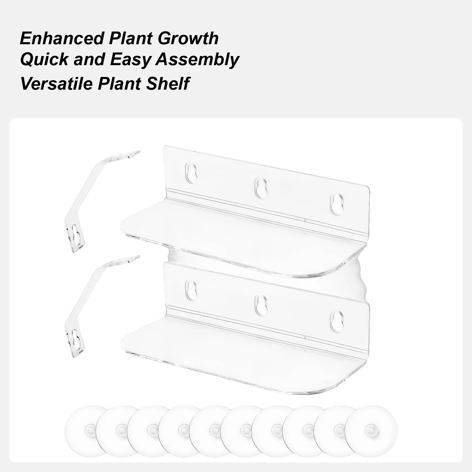 

Полка для растений в помещении с присоской, плавающая витрина, подставка для растений, настенная полка для улицы, дома, спальни, ванной комнаты, кухни