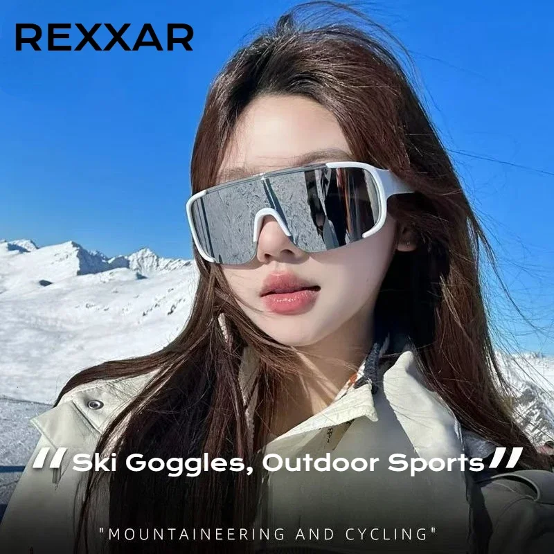 Ski-Kletterbrille Fahrradbrille Sonnenbrille für Herren UV400 Schutzbrille Sport MTB Outdoor-Brille Fahrradbrille für Damen Farbige Reitbrille