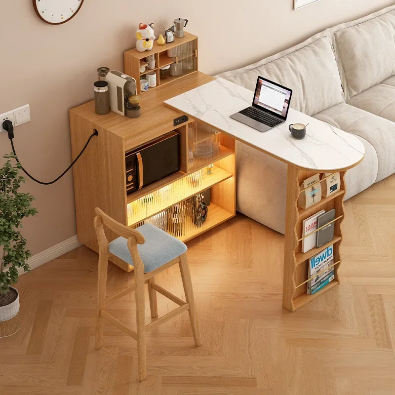 retractable and retractable folding dining table, narrow household