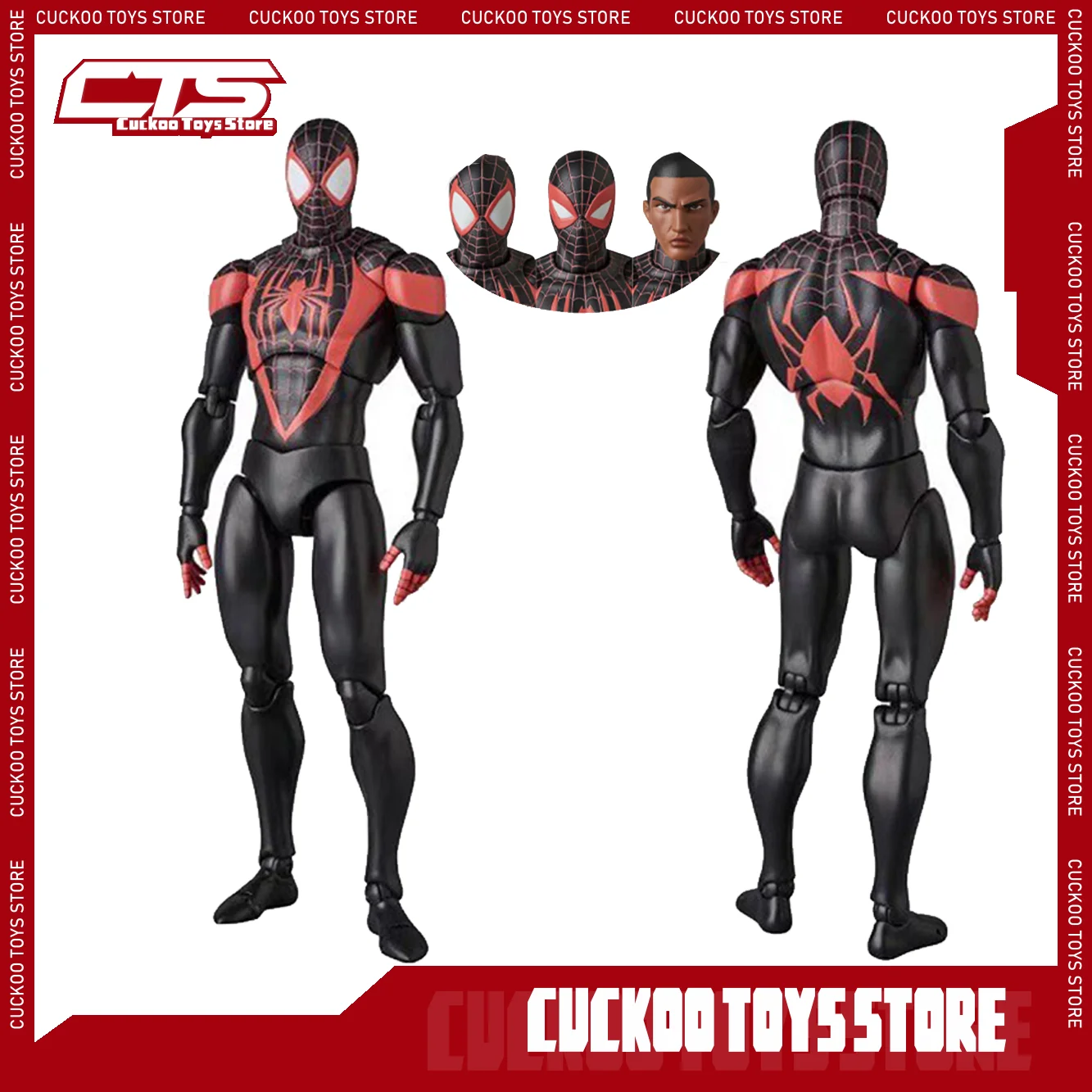 Ct Toys Spiderman 092 Figure 2099 Spider Man Across The Spider-Verse Miles Morales Shf Action Figure Figurine Toys Gifts