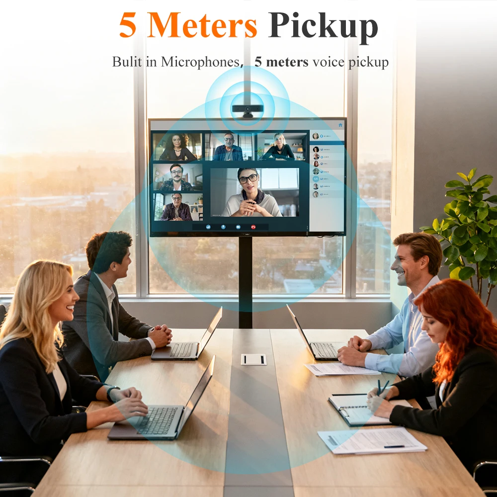 KATOVJJTS 4K UHD Webcam With Microphone USB Web Camera For PC Computer Auto Focus Framing For Live Streaming Conference Webcam