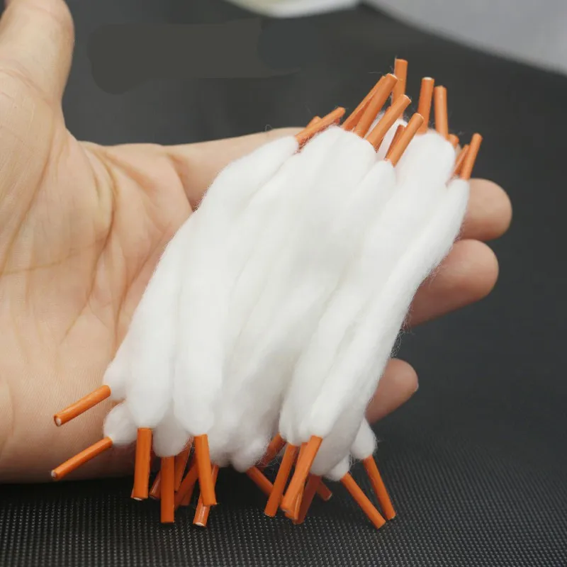 3,0 hilos de algodón 10CM YUHETEC 3,0 algodón conjunto 5,0 malla conjunta algodón 2,5 junta cordón en forma de algodón Material de relleno DIY