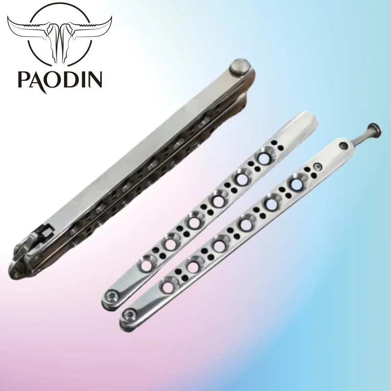 

Paodin Theone Mirror Polished 440C Blade BM40 BM42 BM43 BM47 Steel Handle