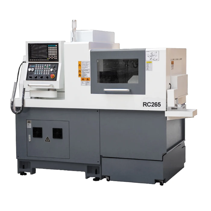 RC265  Type Cnc Automatic Lathe 26mm With 7 Tools 5 Axis Metal High Precision Tool Double Spindle  Cnc Lathe Machine