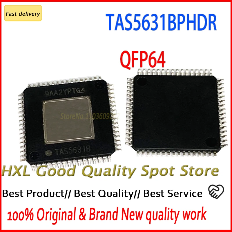 TAS5631BPHDR TAS5631B TAS5631 QFP64 New Original 5~10PCS/lot