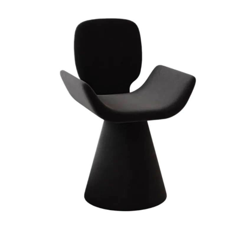 Nordic Solid Wood Swivel Chair With Backrest Armrest Portable Makeup Bench Dining Bedroom Kitchen Home Furniture