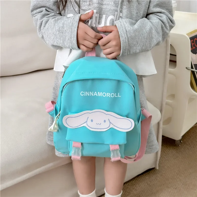 Sanrio-mochila de dibujos animados de Hello Kitty My Melody para niños, mochila de viaje portátil de gran capacidad, Kawayi Sweet, guardería, Niña