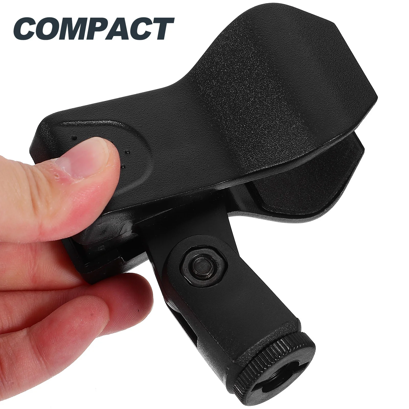 

2 Pcs Mic Clip for Stand Universal Microphone Holder Clamp Black Replacement Clips