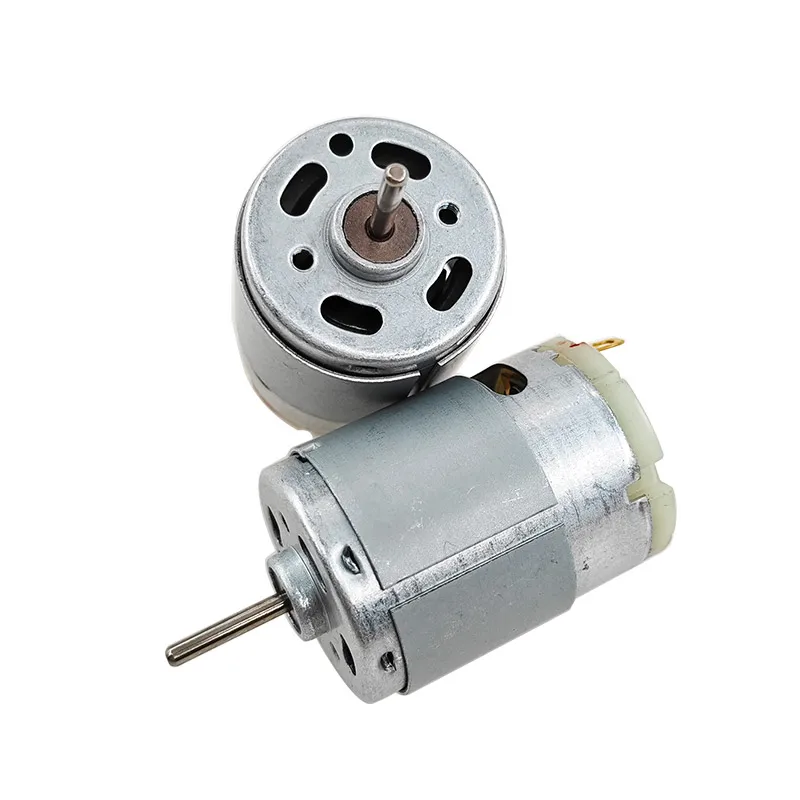 RS-385-18115 DC Motor 12V 24V High Torque Front Ball Bearing 0.5A 6000R 12000R Forward and Reverse Motor