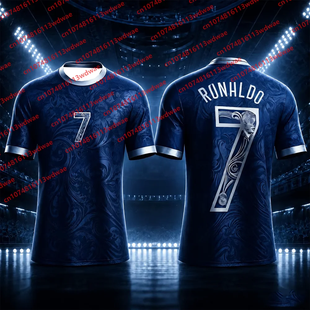 New Hot-Selling Cristiano Ronaldo Fan Commemorative Sports Jersey Quick-Dry Kids T-Shirt Applicable Football Matches Tracksuit view 4