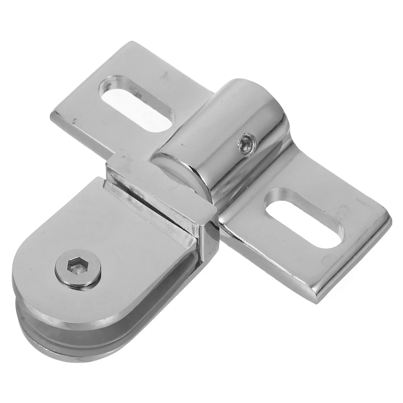 Shower Door Hinge Cabinet Clip Latches Hardware Pivot Hinges Heavy Duty Clamp Fixing Bathroom Glass Insert