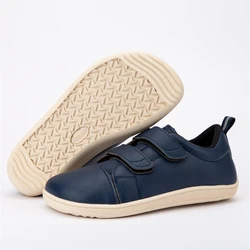 ZZFABER Soft Fiber Leather Barefoot Sneakers for Kids Flixible Casual Shoes Girls Boys Minimalist Sneakers Child Daily Footwear