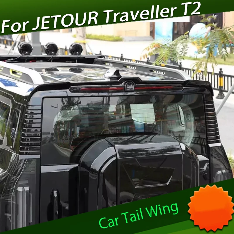 Car Tail Wing Suitable for Chery JETOUR Traveler T2 Roof Fixed Wing Modified Paint Sports Rear Wing Car Exterior Trim Parts