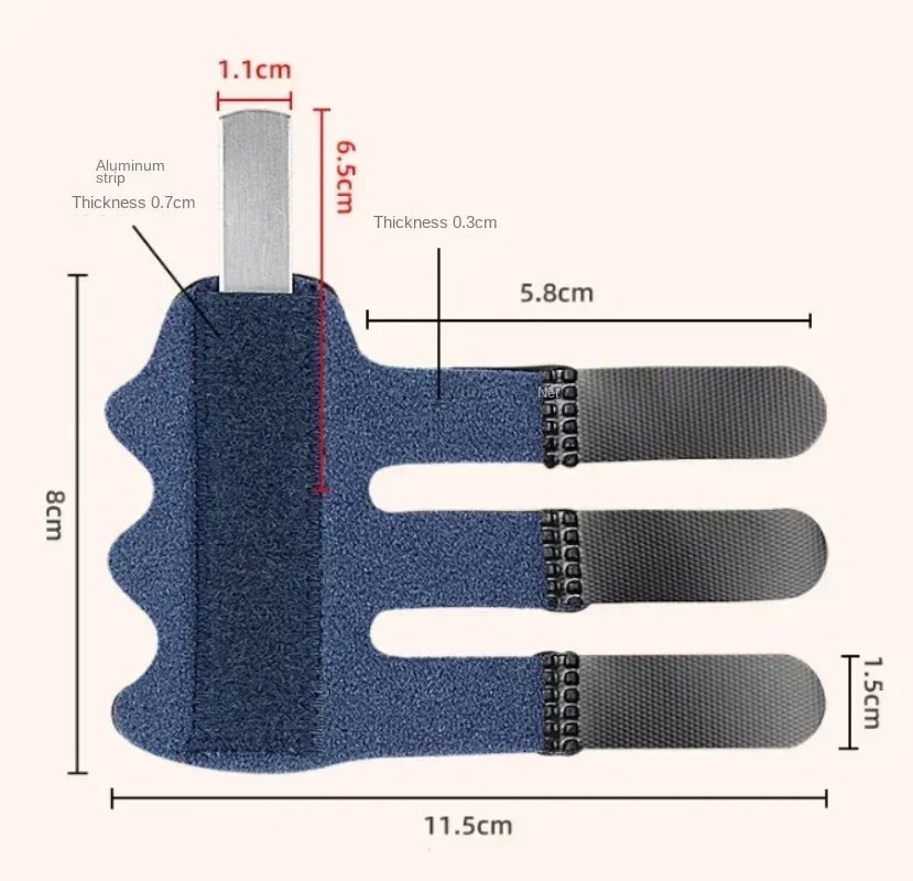 1 Pack Pain Relief Trigger Finger Fixation Splint Correction Brace Adjustable Sprain Dislocation Fracture Finger Splint image 6