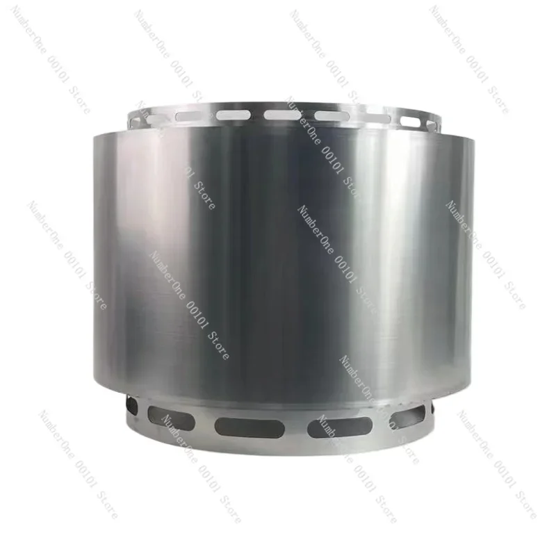 304 stainless steel wood stove round thickened smokeless barbecue stove camping charcoal heating stove camping