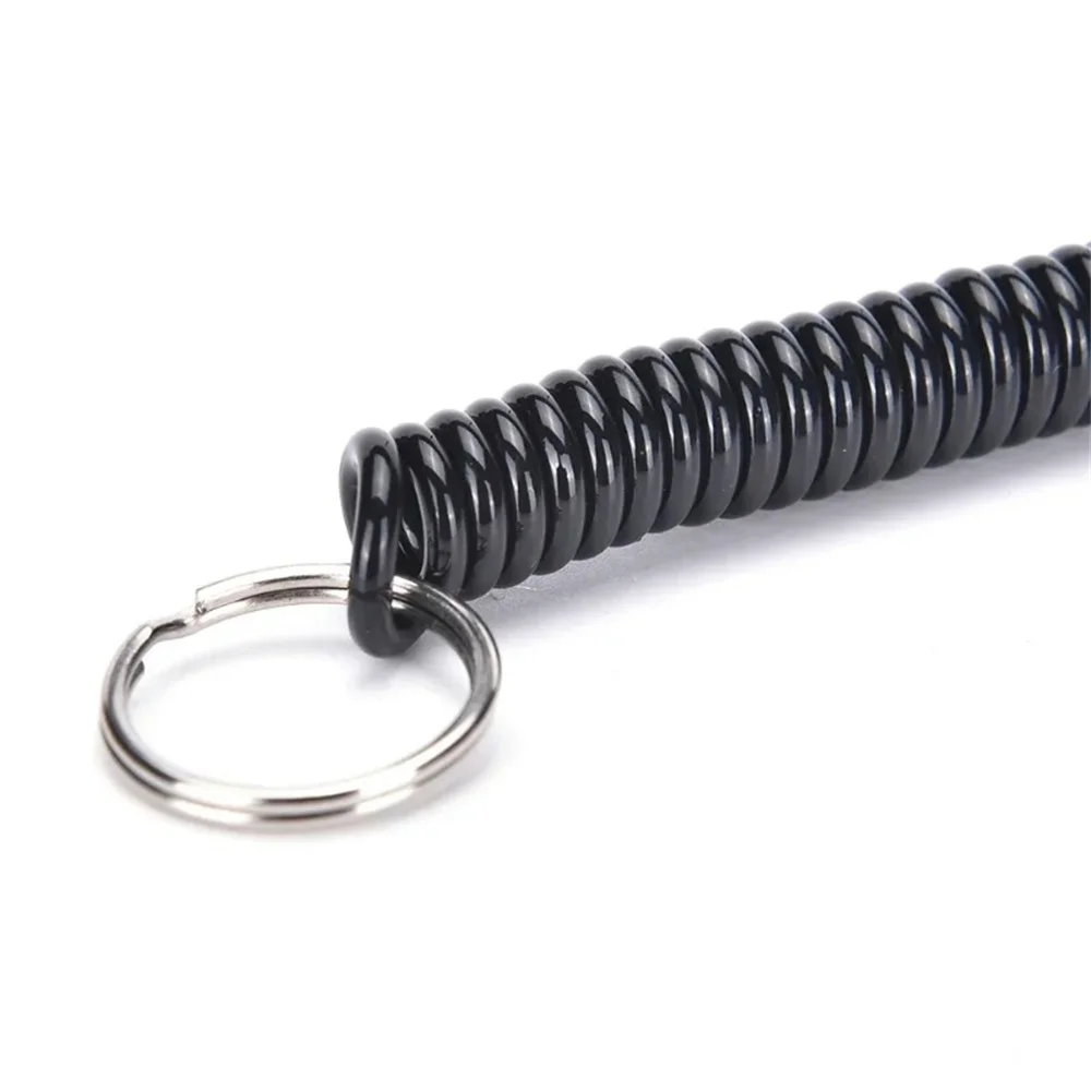 Colorful Plastic Spiral Tension Chain Keychain Set