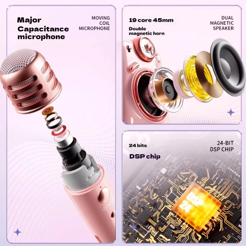 Divoom Fairy-2 Customized Bluetooth Speaker Microphone K Song Sound All-In-One Microphone Girls Gift 509 Lightweight  Laptop PC