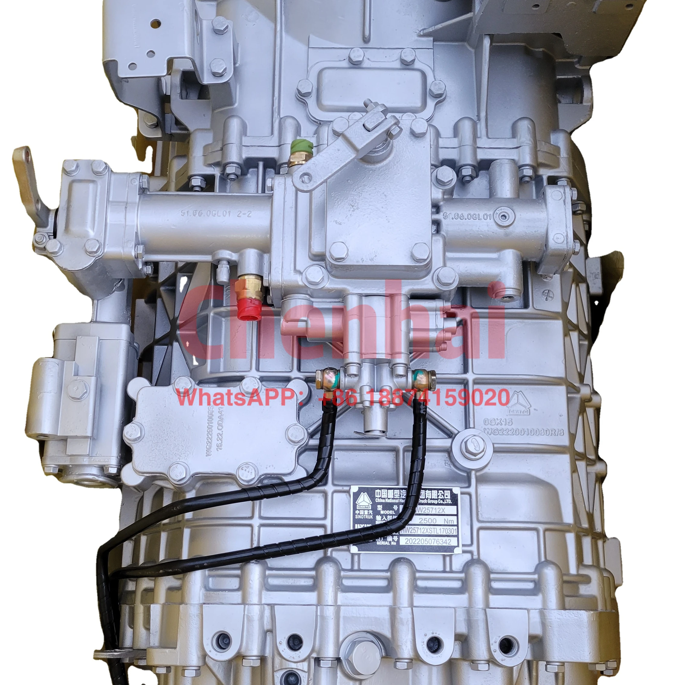 Heavy truck gearbox assembly HW2712XSTCL HW19712 truck transmission assy gearbox assembly for HOWO truck