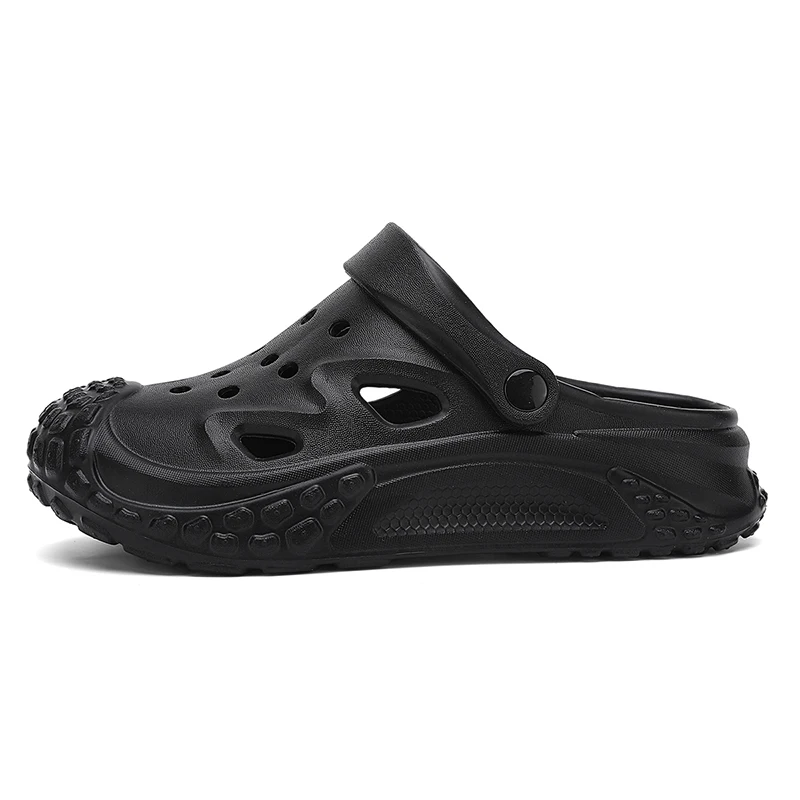 

Мужские повседневные сандалии-сабо, модные пляжные туфли с толстой подошвой, быстросохнущие, дышащие, с перфорацией, из ЭВА, садовые тапочки для мужчин