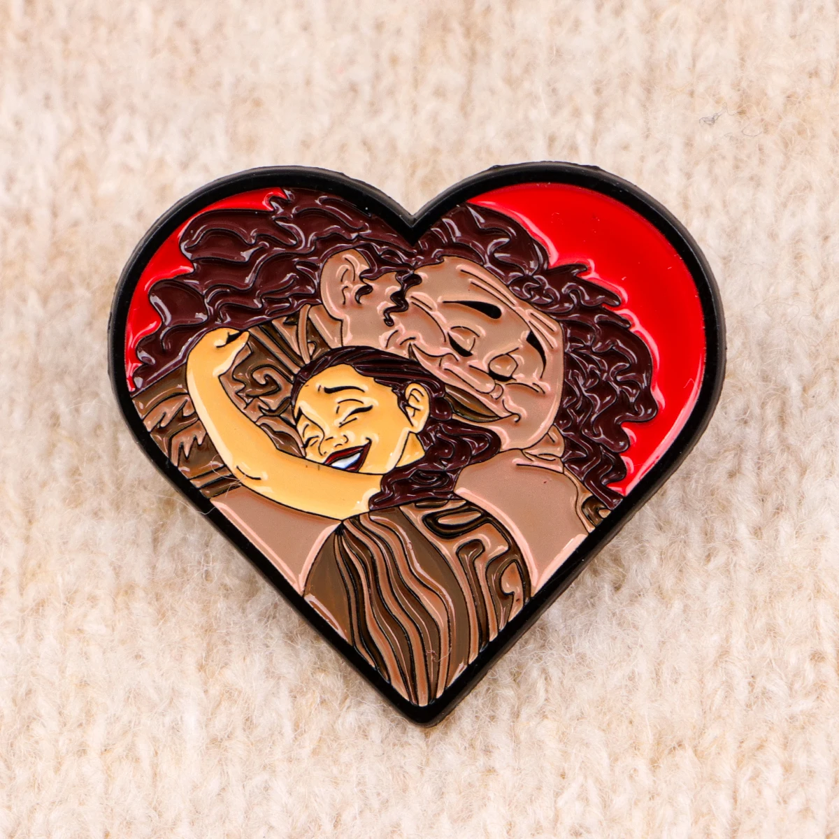 2 قطعة/المجموعة الخيال فيلم المينا دبابيس الكرتون القلب بروش المعادن التلبيب شارة بدبوس ظهره اكسسوارات مجوهرات صديق الهدايا