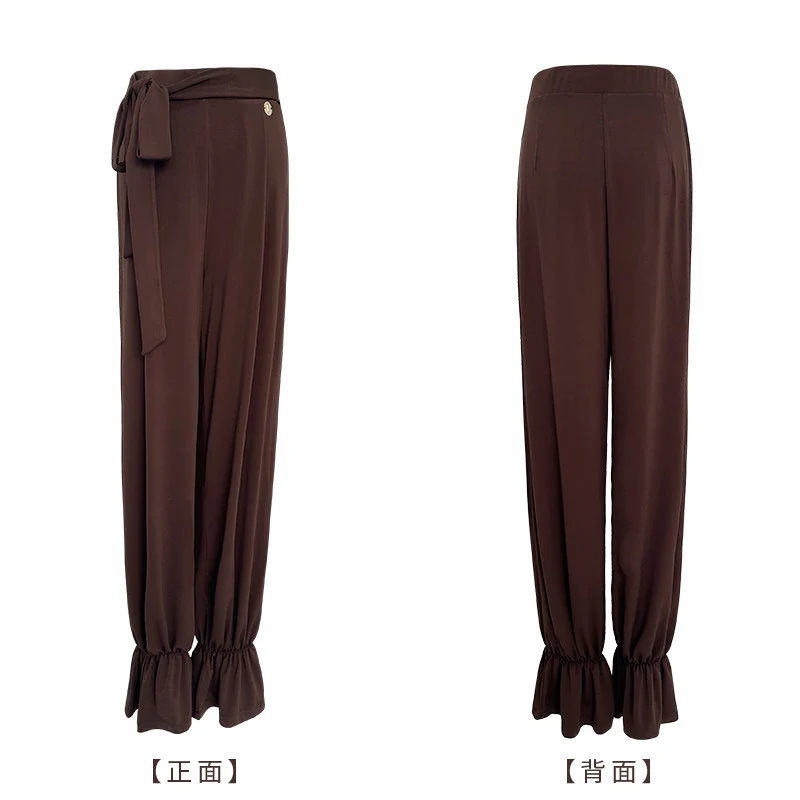 Latin danskostuums Taps toelopende broeken Oefenbroeken Nationale standaard dansbroeken Trainingsbroeken Tango Samba Dance DQL12312