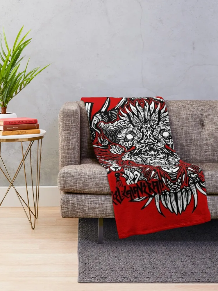 pre-Hispanic bat god Camazotz Throw Blanket Extra Large Throw Thins Flannel Blankets