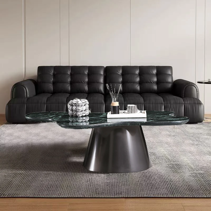 

Элегантный декоративный журнальный столик для гостиной нестандартной формы, современный дизайн, из натурального мрамора