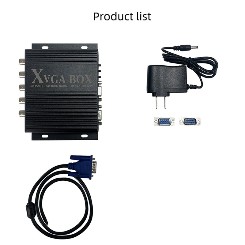 ABFN-محول الفيديو الصناعي XVGA BOX RGB إلى VGA RGBS إلى VGA شاشة صناعية محول الفيديو GBS-8219 الاتحاد الأوروبي التوصيل