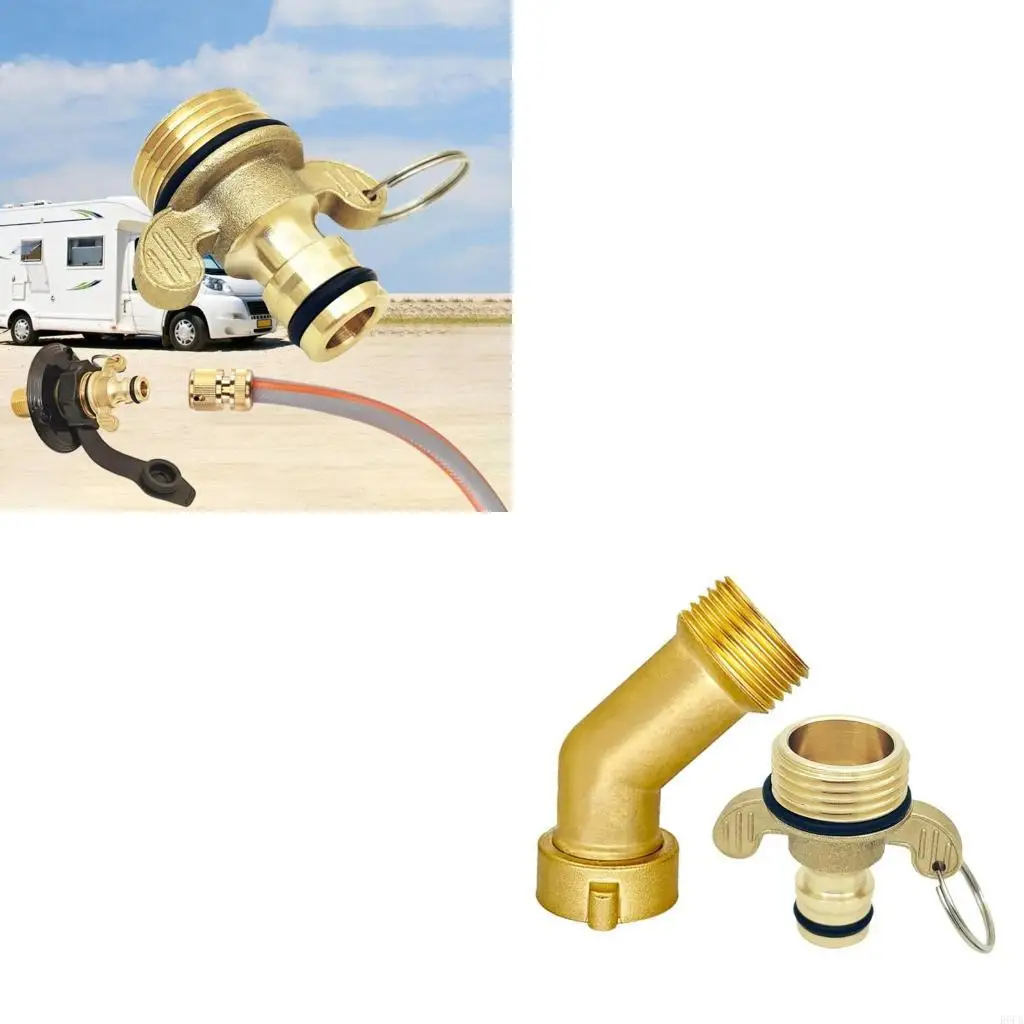 

R6FA Два уша/45 градусов угловой адаптер водяного шланга Легкая установка быстрое подключение к подключению для использования