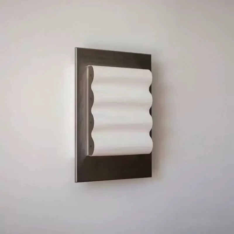 

Minimalist Wave Wall Light Industrial Style Stainless Steel Living Room Bedroom Background Wall Corridor Wall Light