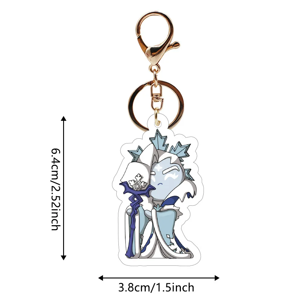 6CM Game Acrylic Keychain for Cookie Run Kingdom Stormbringer Pendant Premium Peripheral Gift Collection Cute Design