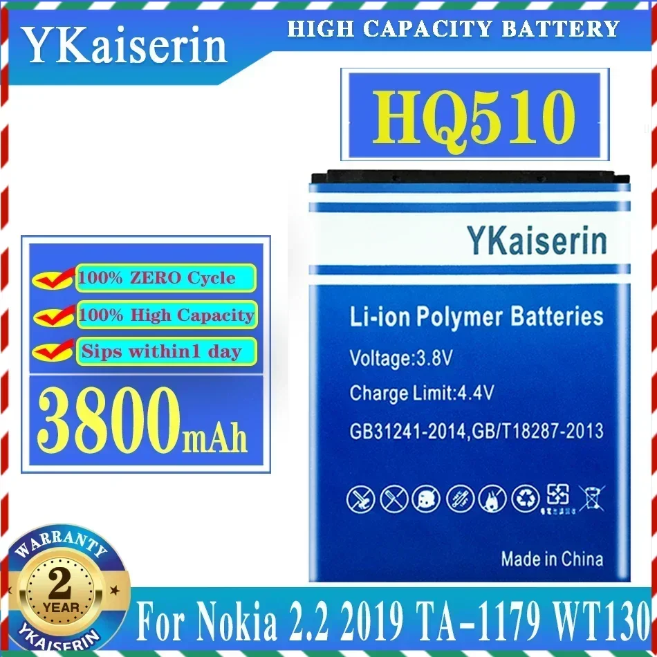 

YKaiserin новый высококачественный аккумулятор 3800 мАч для Nokia 2.2 HQ510 WT130 аккумуляторы