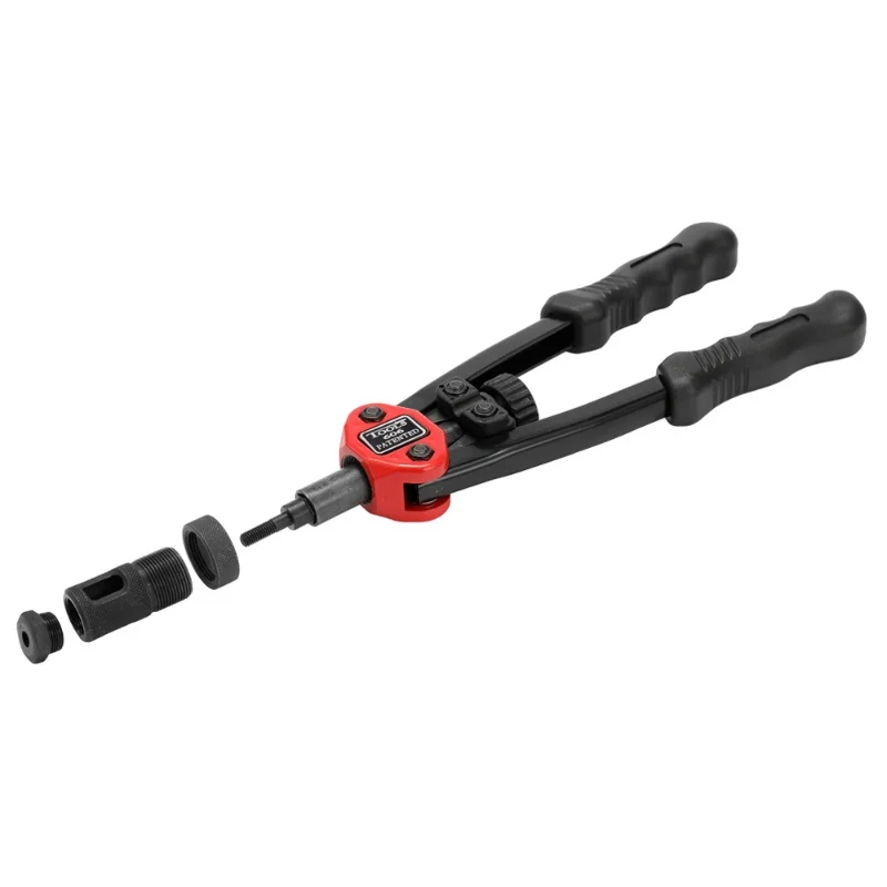 Rebitador Manual BT-606 de 12 polegadas, Ferramenta de Rebitagem com Inserção Dupla e Porcas