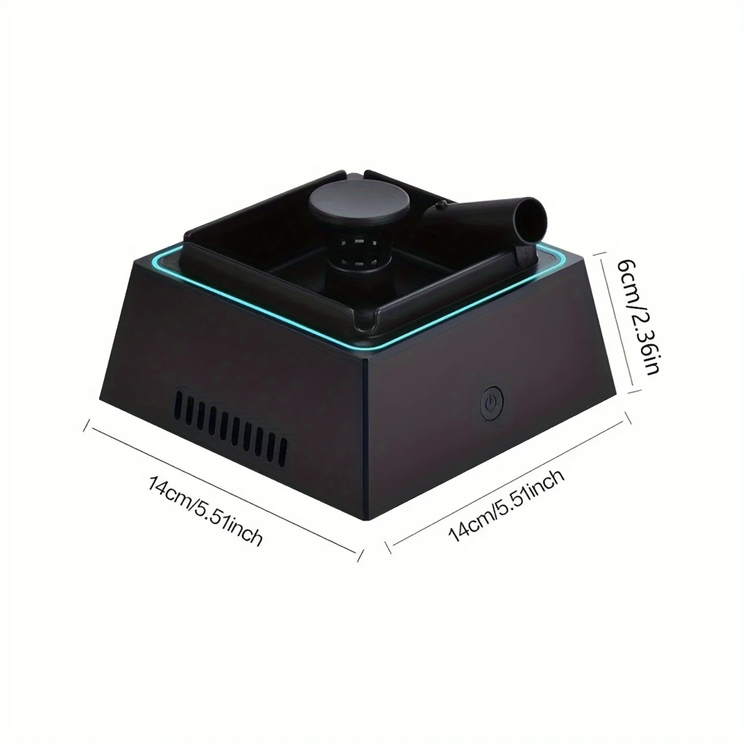 USB Portable Ashtray Air Purifier: Instantly Eliminates Second-hand Smoke and Tobacco Smell - Perfect Gift for Men