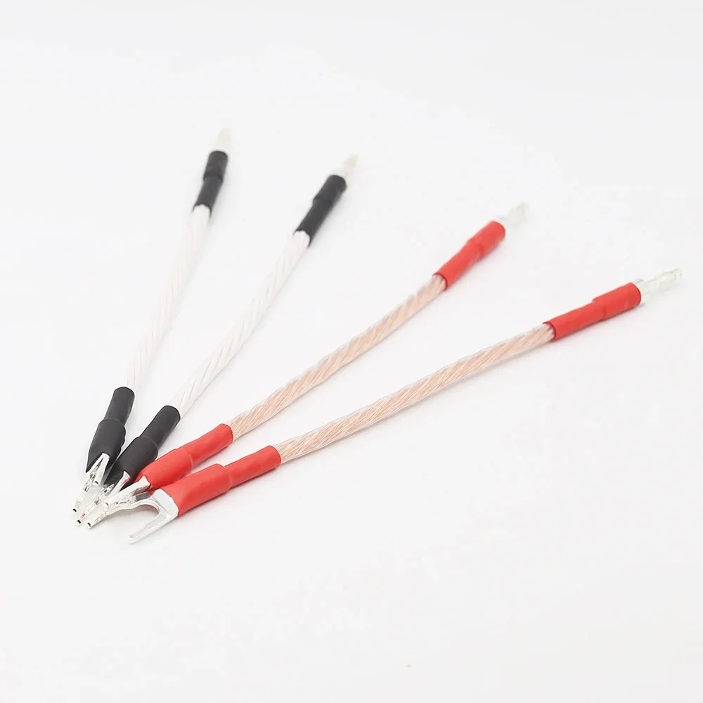 

Hifi Audio Jumper Links Performance Speaker Cable 4 x 20cm Banana Plugs - Spades