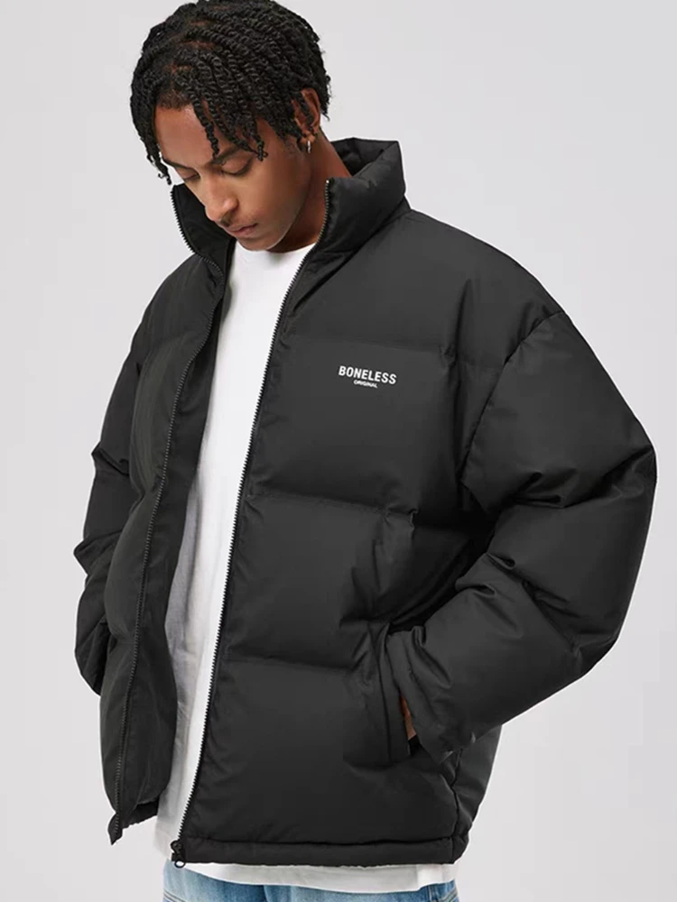 Women Down Jacket Fashion Stand Collar Casual Loose 90% White Duck Puffer Coat Thick Warm Parkas Female Coats Winter 2025 New