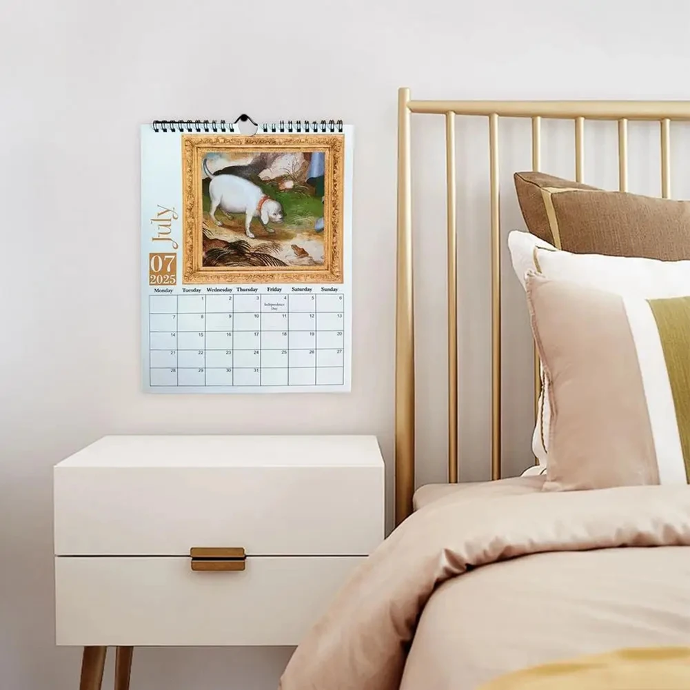 

Practical-2025 Wall Calendar Dogs Mystiques Medieval Dogs Wall Calendar Interesting Monthly Calendar For Home School Dormitory