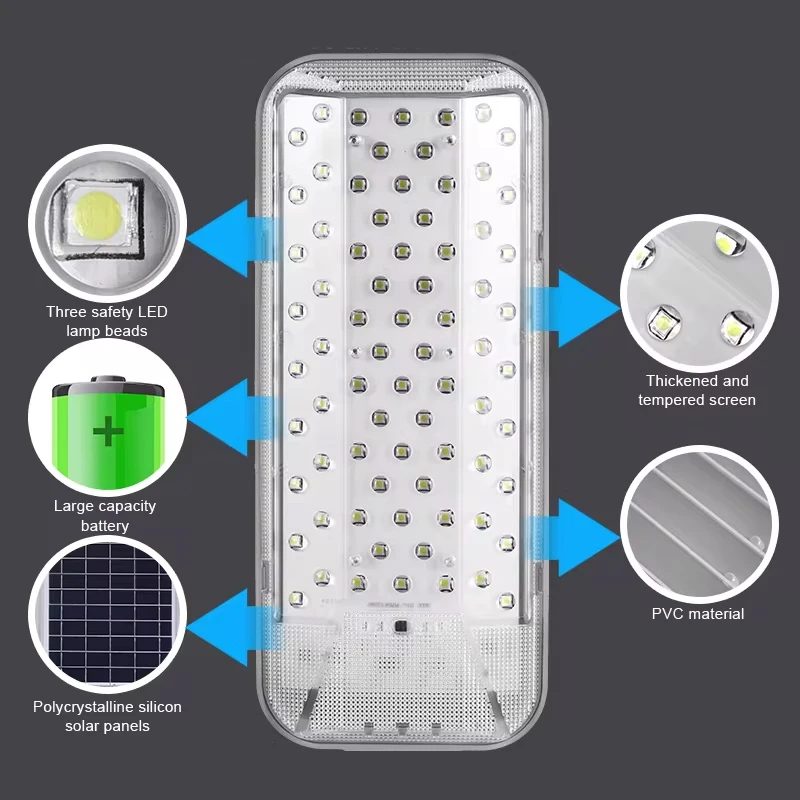 Imagem -05 - Outdoor Led Solar Street Light de Alta Potência 6500k ao ar Livre Jardim Luz Jardim