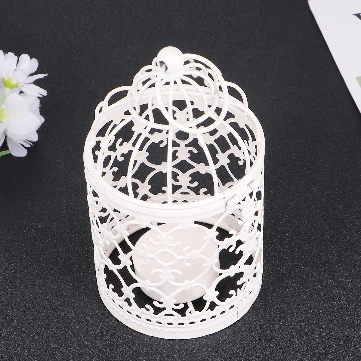 

Birdcage Elegant Desktop Adornment Candlestick for Home Decor Party Wedding Tabletop Adornment Modern Design