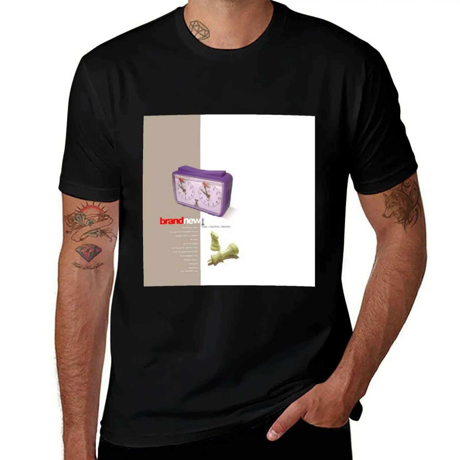 

Brand New - Your Favorite Weapon Wallpaper Artwork T-Shirt custom shirt valentines clothes oversized t shirt mens plain t shirts