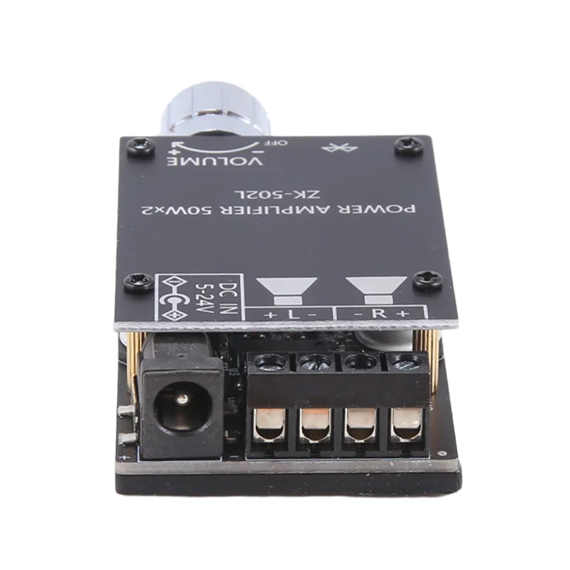 Placa amplificadora Bluetooth VVNB-ZK-502MT 502L, placa amplificadora de Audio estéreo de alta potencia de 2,0 canales, amplificador de sonido de graves 2X50w