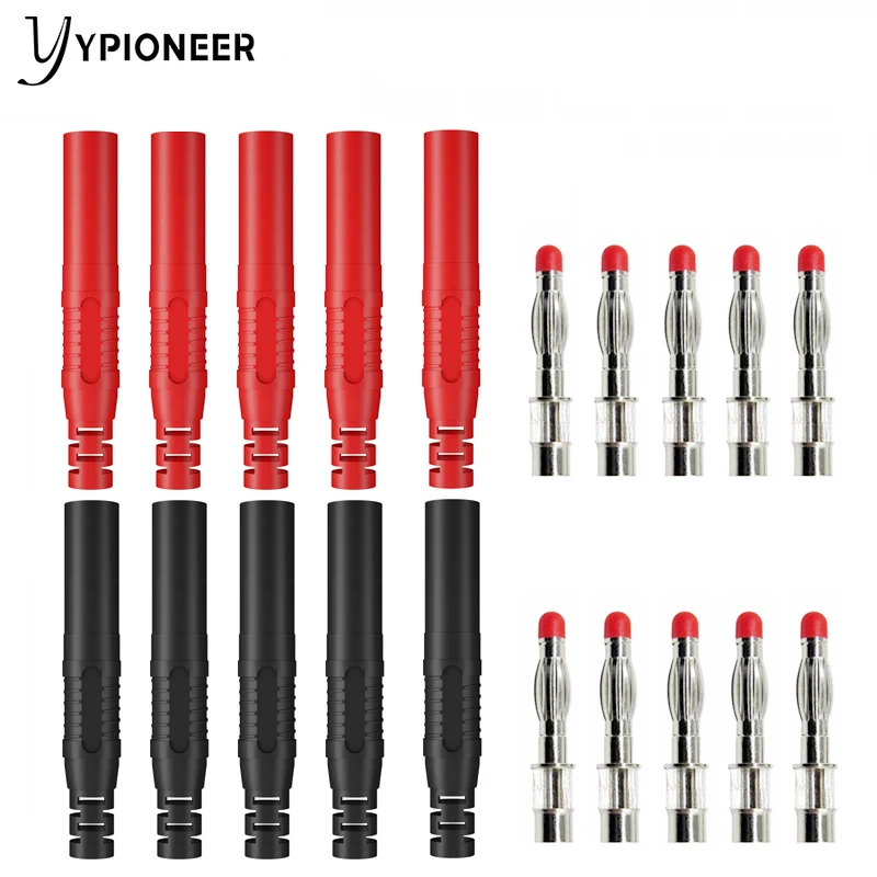 YPioneer-مقابس موز معزولة P3013 ، موصلات لحام DIY ، محولات اختبار كهربائي ، 4 مللي متر