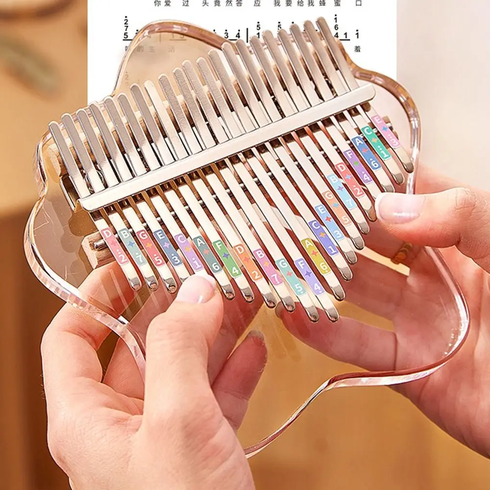 Creativo 17 teclas dedo pulgar Piano juguete para regalo exquisito Kalimba Marimba Musical Mini Mini pulgar Piano
