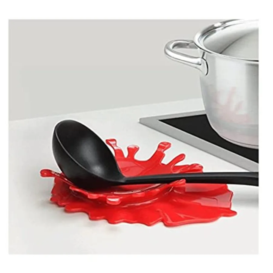 

Spoon Rest Holder Silicone Ketchup Shape Holders Splash Spoon Rest by Mustard en Cooking Aid Cup Holder Creative Gift