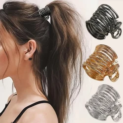 Ponytail Hair Rings Clips Hair Clips Women Stainless Steel Cool Hair Hairpin Simple Magic Lazy Braider Tool Hair Accessories