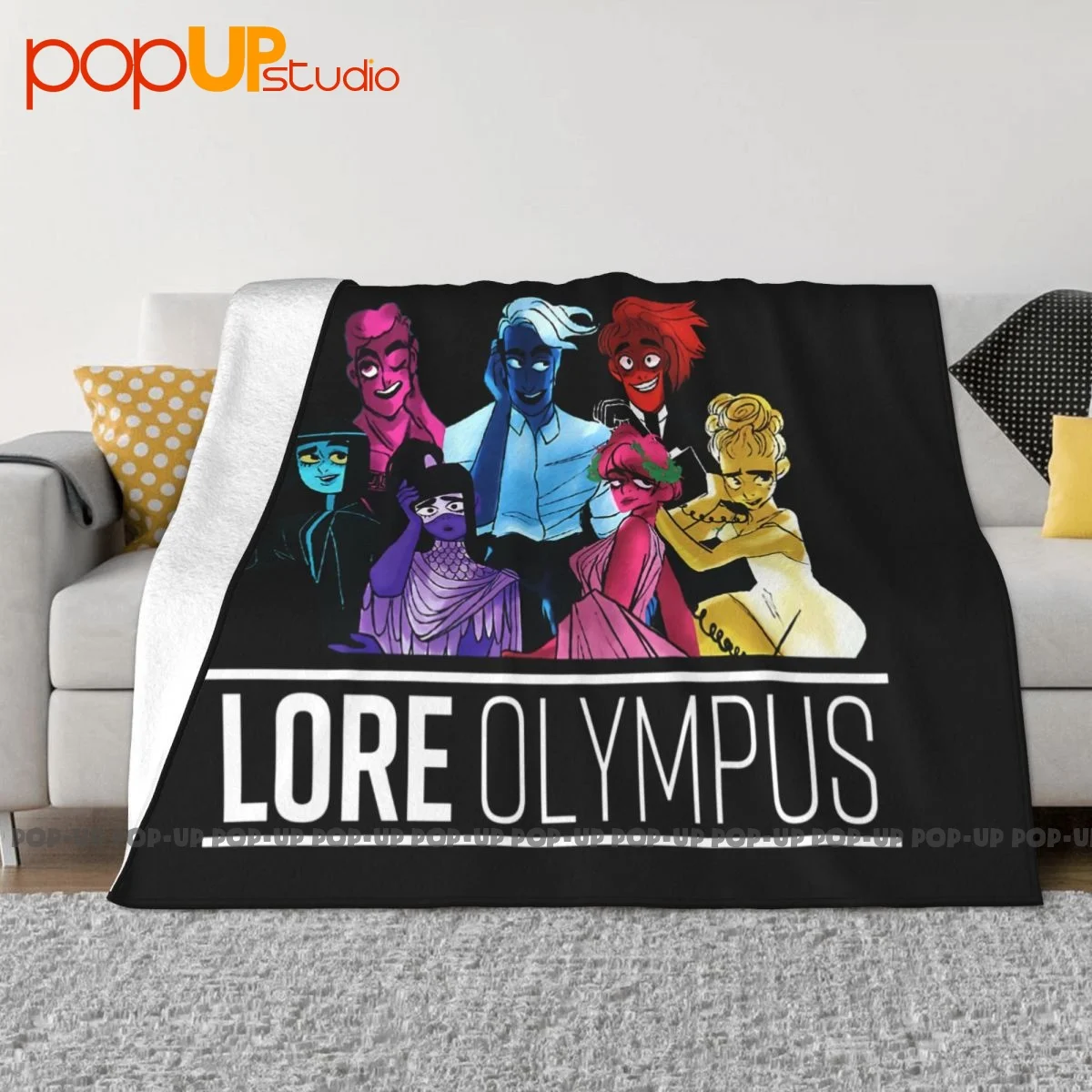 Lore Olympus Lore Olympus Hades Blanket Velvet Textile Four Seasons Cover Blanket For Sofa Bedroom