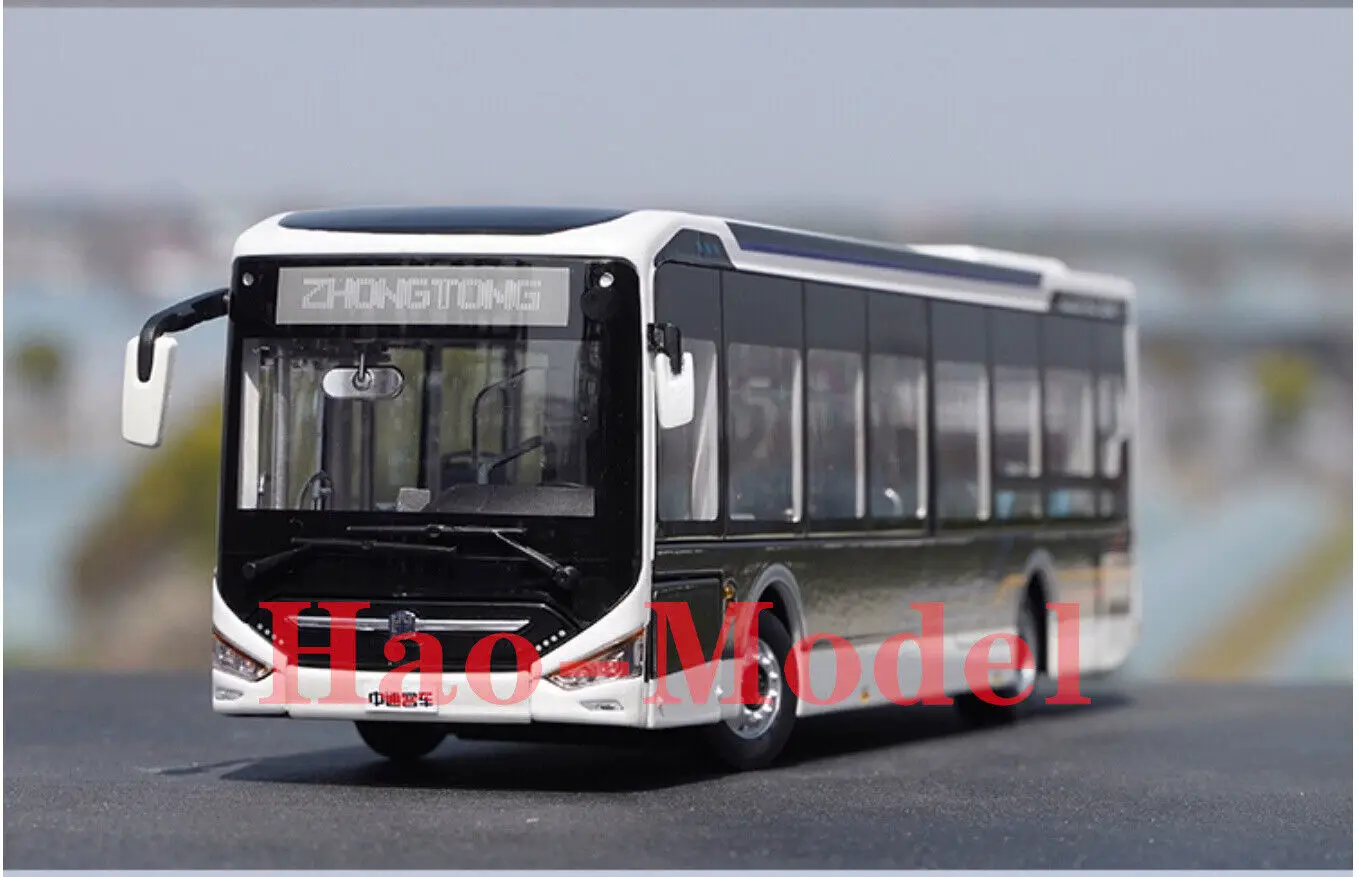 1:42 For Zhongtong LCK6126EVGRA1 Bus Model Alloy Diecast Boys Girls Toys Kids Gifts Hobby Display Ornaments Collection White