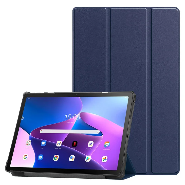 Folio-Hülle für Lenovo Tab M10 3rd Gen 10.1 2022, dreifach faltbare Smart Cover mit automatischer Schlaf-/Wachfunktion, mehrere Farben – Detail 1